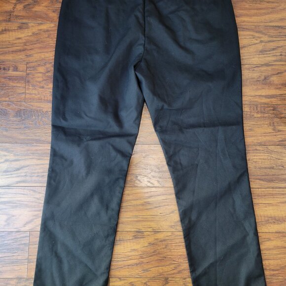 CALVIN KLEIN Black Straight Leg Dress Pants sz 38x30 EUC Office Business Casual - Picture 6 of 7